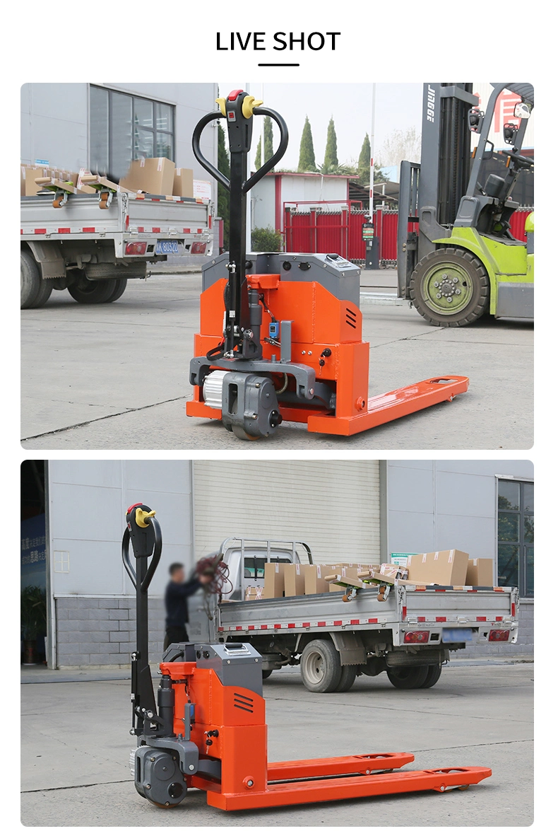 Hand Warehouse Equipments 1ton 1.2ton 1.5ton 2ton 3ton 1000kg 1500kg 2000kg 3000kg Electric Jack Power Pallet Truck