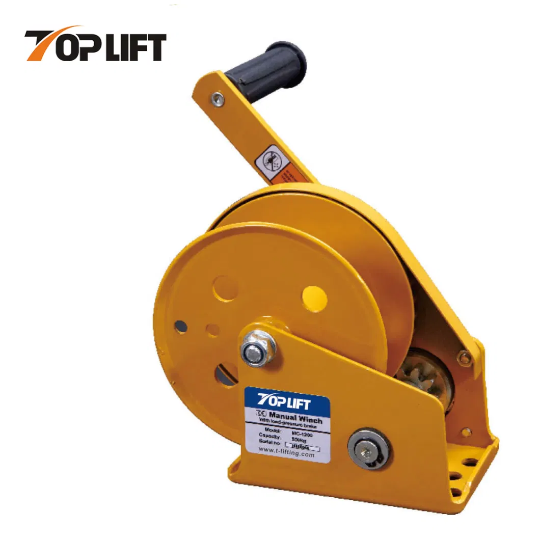 Tp-Lifting Mc Bearing Brake Wire Rope Strap Manual Winch Lifting Hoist