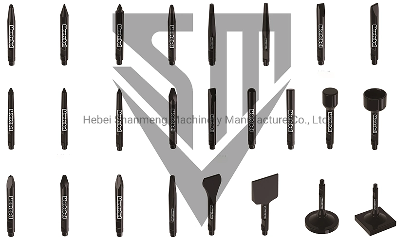 42CrMo Tsg46A Tsg48A Msb Saga200 Saga350 Hydraulic Breaker Tool Chisel Rock Hammer Chisel Tool for Hydraulic Breakers