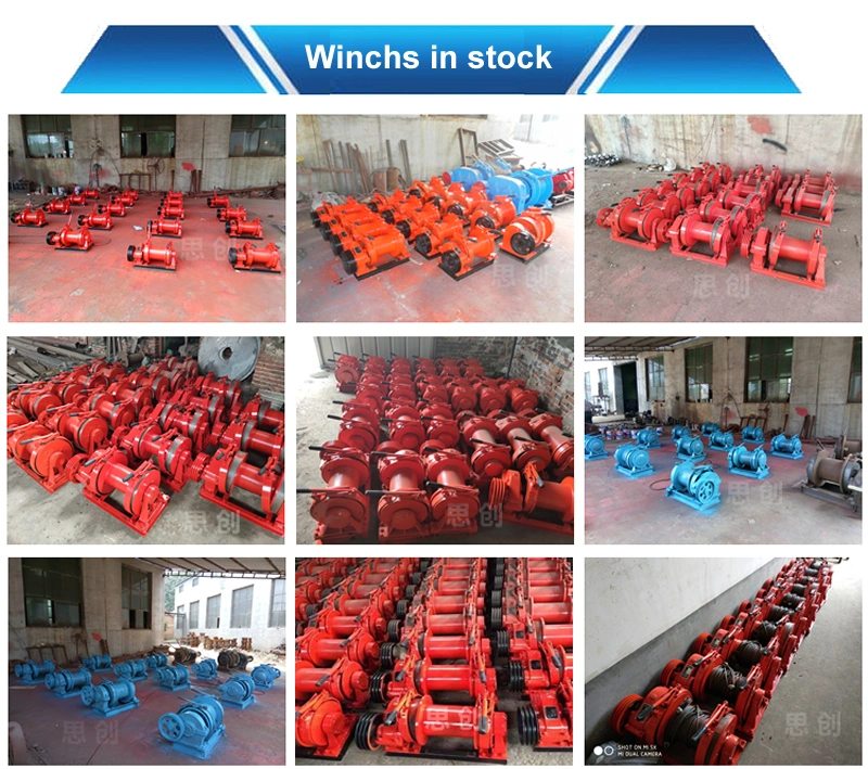 3tons Free Fall Slow/Fast Manual Electric Winch Power Hoist for Coal Minings