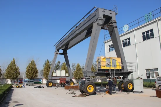 Conteneur de 20 pieds 40 pieds de pneus en caoutchouc, grues à portique à double poutre avec prix d'épandeur de télescope